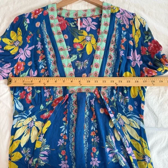 Free People Violet Hill Printed Tunic Top, Size 4, Excellent Condition! - Picture 10 of 15